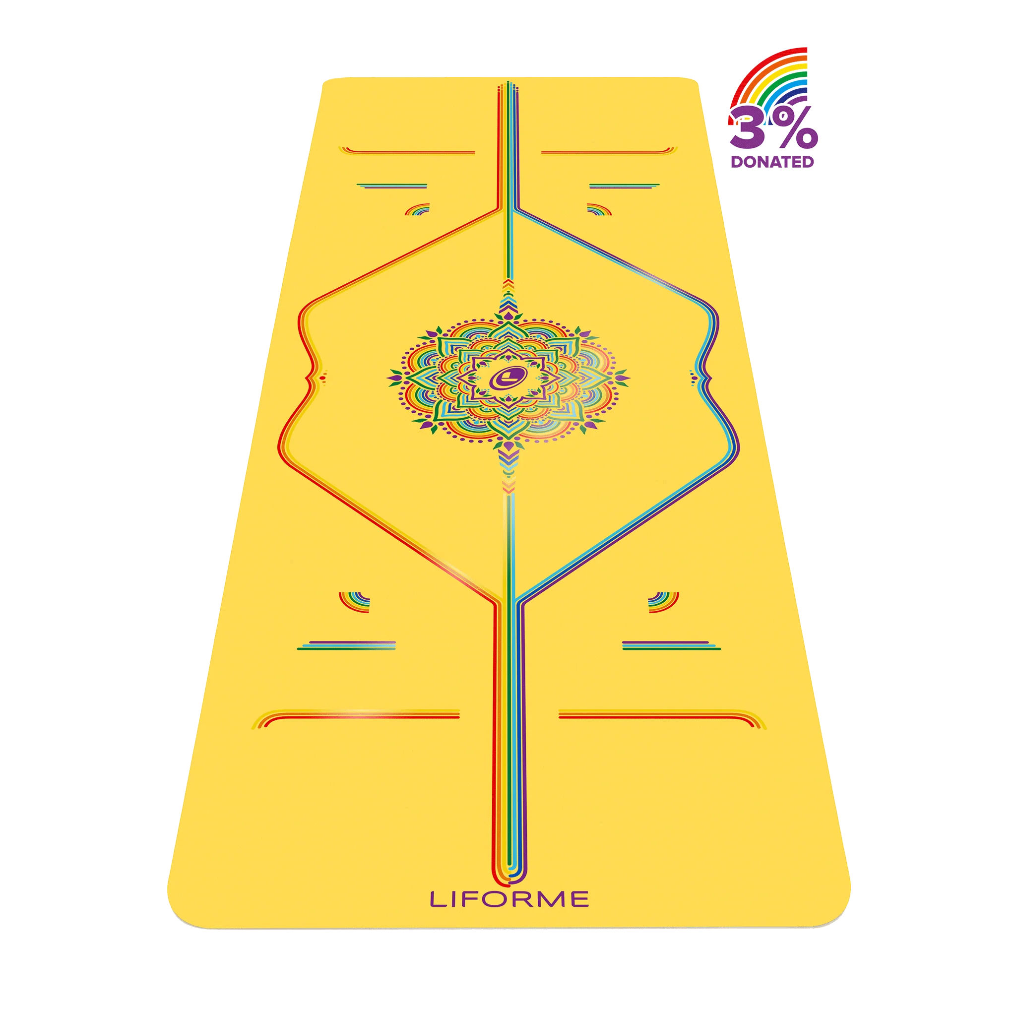 Liforme Rainbow Yoga Mat - Image 4